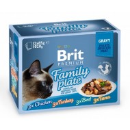 BRIT PREMIUM ΓΑΤΑΣ FAMILY GRAVY (12x85gr)