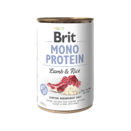 BRIT ΚΟΝΣΕΡΒΑ ΣΚΥΛΟΥ ΑΡΝΙ ΡΥΖΙ MONOPROTEIN 400gr