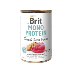 BRIT ΚΟΝΣΕΡΒΑ ΣΚΥΛΟΥ ΤΟΝΟΣ ΓΛΥΚΟΠΑΤΑΤΑ MONOPROTEIN 400gr