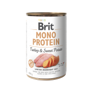 BRIT ΚΟΝΣΕΡΒΑ ΣΚΥΛΟΥ ΓΑΛΟΠΟΥΛΑ ΓΛΥΚΟΠΑΤΑΤΑ MONOPROTEIN 400gr