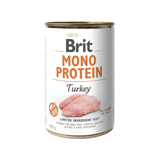 BRIT ΚΟΝΣΕΡΒΑ ΣΚΥΛΟΥ ΓΑΛΟΠΟΥΛΑ MONOPROTEIN 400gr