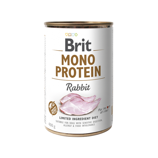 BRIT ΚΟΝΣΕΡΒΑ ΣΚΥΛΟΥ ΚΟΥΝΕΛΙ MONOPROTEIN 400gr
