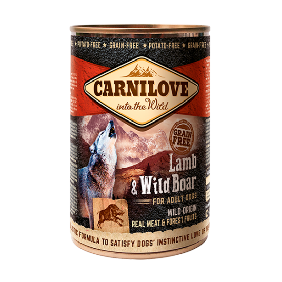 CARNILOVE ΚΟΝΣΕΡΒΑ ΣΚΥΛΟΥ ΑΡΝΙ ΑΓΡΙΟΓΟΥΡΟΥΝΟ 400gr