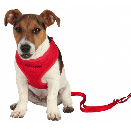 PUPPY SOFT HARNESS WITH LEASH