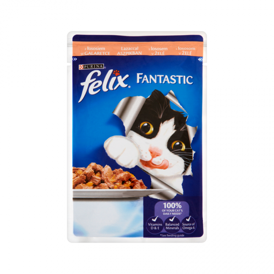 PURINA FELIX σε ζελέ ΣΟΛΟΜΟΣ 100gr