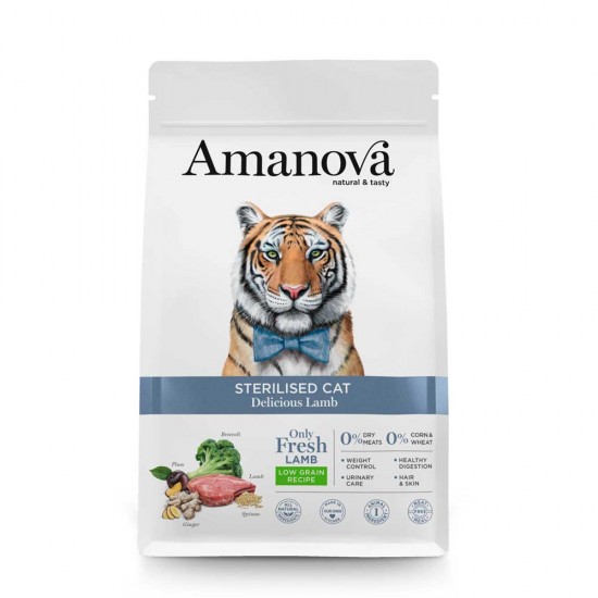 AMANOVA ΓΑΤΑΣ STERILISED DELICIOUS ΑΡΝΙ 4kg