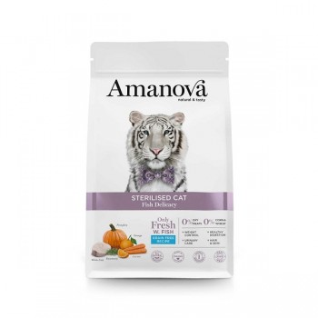 AMANOVA ΓΑΤΑΣ STERILISED DELICACY ΨΑΡΙ 1,5kg AMANOVA ΓΑΤΑΣ STERILISED DELICACY ΨΑΡΙ 1,5kg