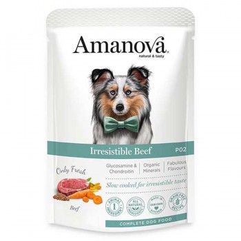 AMANOVA IRRESISTIBLE ΥΓΡΗ ΤΡΟΦΗ ΣΚΥΛΟΥ BEEF 100γρ. AMANOVA IRRESISTIBLE ΥΓΡΗ ΤΡΟΦΗ ΣΚΥΛΟΥ BEEF 100γρ.