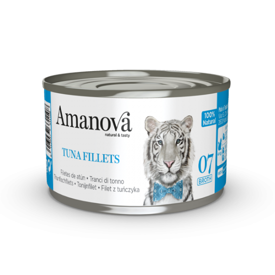 AMANOVA ΚΟΝΣΕΡΒΑ ΓΑΤΑΣ ΦΙΛΕΤΑΚΙΑ ΤΟΝΟΥ 70gr