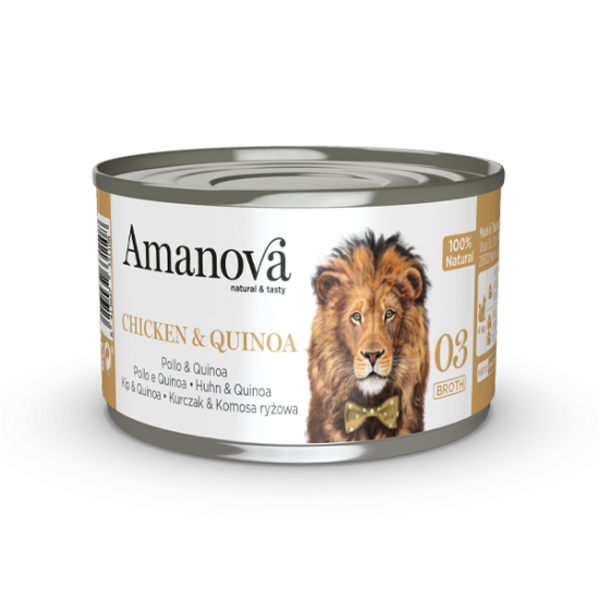 AMANOVA ΚΟΝΣΕΡΒΑ ΓΑΤΑΣ ΚΟΤΟΠΟΥΛΟ ΚΙΝΟΑ 70gr