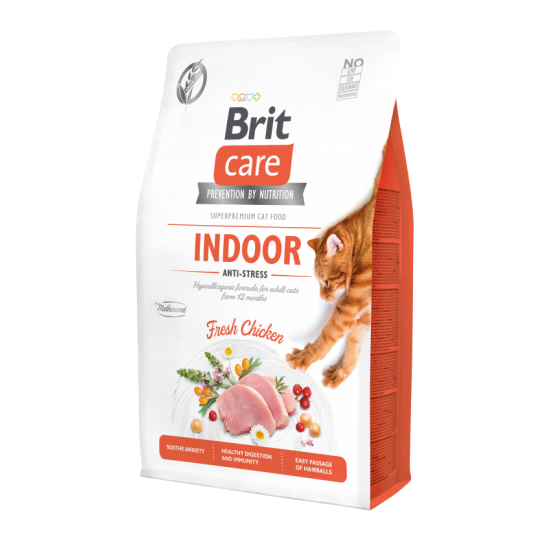 BRIT CARE ΓΑΤΑΣ GRAIN FREE INDOOR ANTI-STRESS 2kg