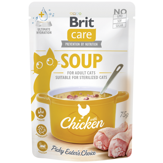 BRIT CARE ΣΟΥΠΑ ΓΑΤΑΣ ME ΚΟΤΟΠΟΥΛΟ 75gr