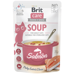 BRIT CARE ΣΟΥΠΑ ΓΑΤΑΣ ΜΕ ΣΟΛΟΜΟ 75gr