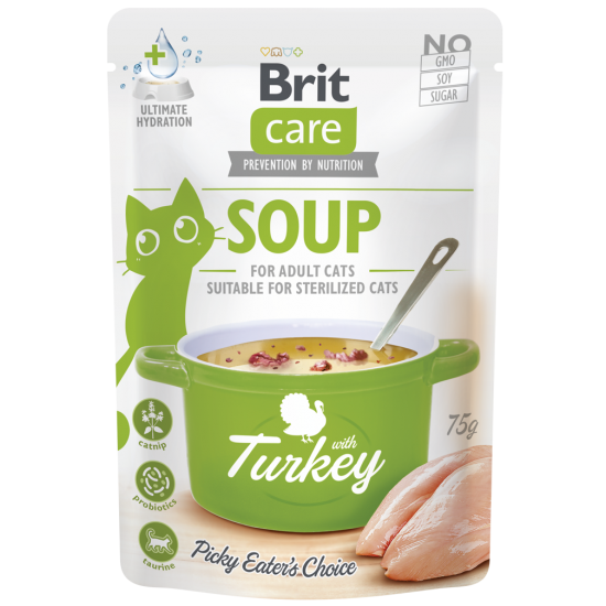 BRIT CARE ΣΟΥΠΑ ΓΑΤΑΣ ΜΕ ΓΑΛΟΠΟΥΛΑ 75gr