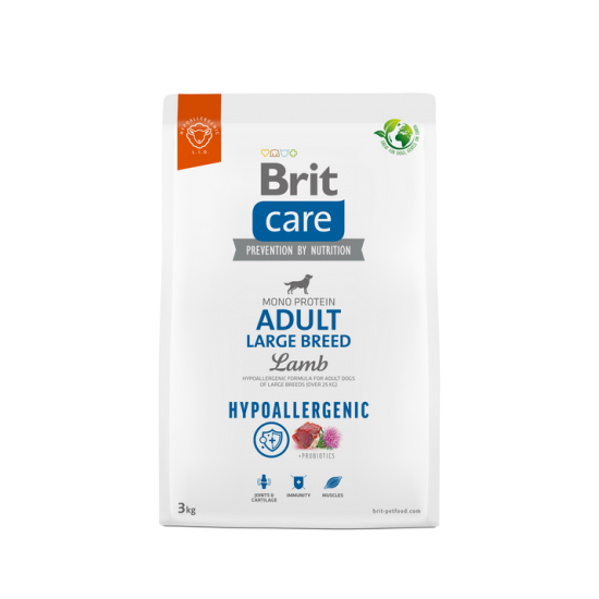 BRIT CARE ΣΚΥΛΟΥ HYPOALLERGENIC ADULT LARGE ΑΡΝΙ 3kg