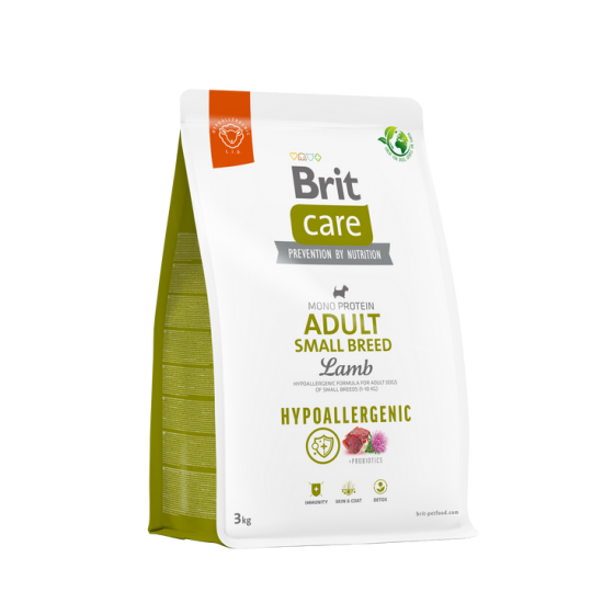 BRIT CARE ΣΚΥΛΟΥ HYPOALLERGENIC ADULT SMALL ΑΡΝΙ 3kg