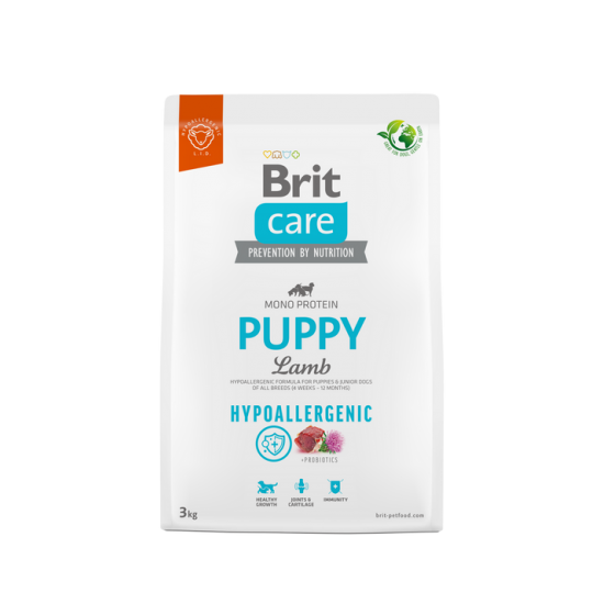 BRIT CARE ΣΚΥΛΟΥ HYPOALLERGENIC PUPPY ΑΡΝΙ 3kg