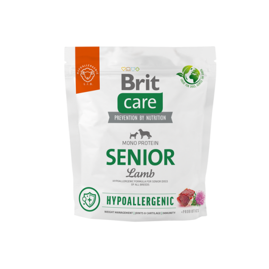 BRIT CARE ΣΚΥΛΟΥ HYPOALLERGENIC SENIOR APNI 1kg