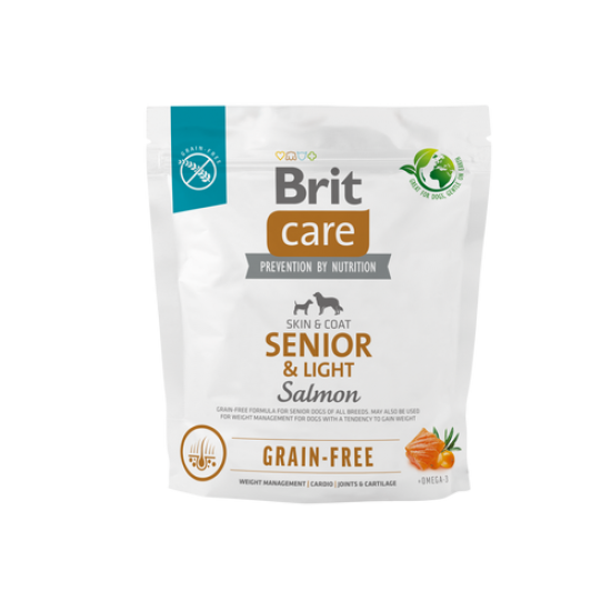 BRIT CARE ΣΚΥΛΟΥ GRAIN FREE SENIOR LIGHT ΣΟΛΟΜΟΣ 1kg