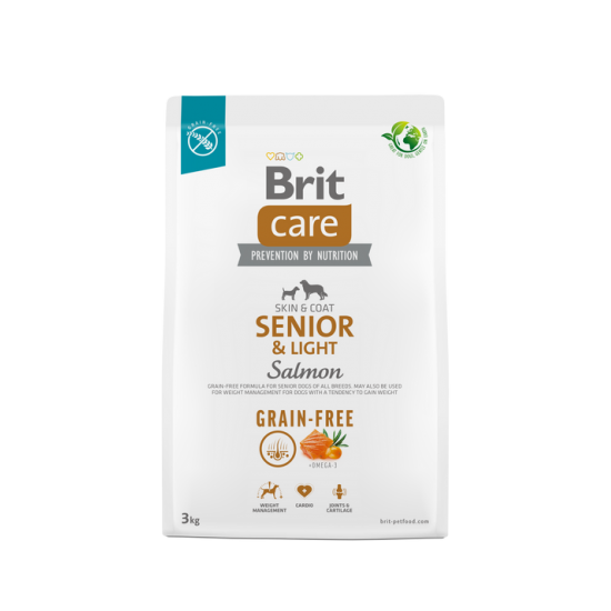 BRIT CARE ΣΚΥΛΟΥ GRAIN FREE SENIOR LIGHT ΣΟΛΟΜΟΣ 3kg
