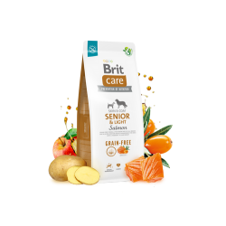 BRIT CARE ΣΚΥΛΟΥ GRAIN FREE SENIOR LIGHT ΣΟΛΟΜΟΣ 12kg