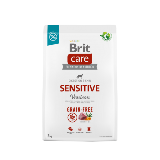 BRIT CARE ΣΚΥΛΟΥ GRAIN FREE SENSITIVE ΕΛΑΦΙ 3kg
