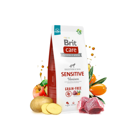 BRIT CARE ΣΚΥΛΟΥ GRAIN FREE SENSITIVE ΕΛΑΦΙ 12kg