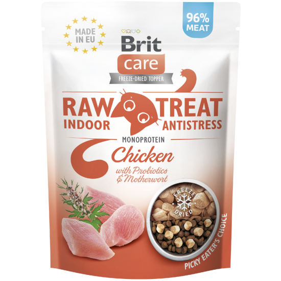 BRIT CARE RAW TREAT INDOOR ANTISTRESS ΓΑΤΑΣ 40gr