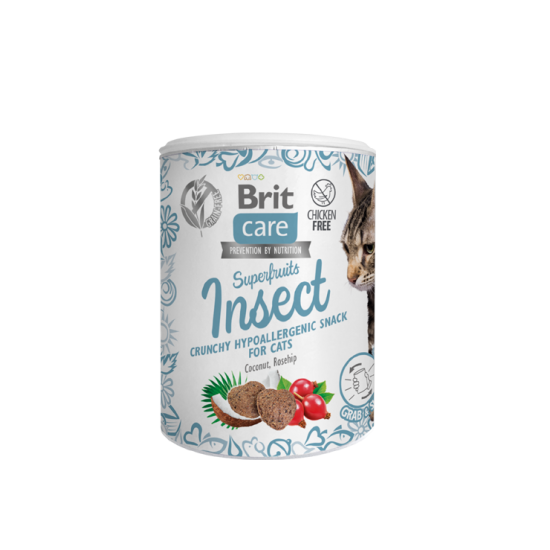 BRIT CARE SUPERFRUITS ΓΑΤΑΣ HYPOALLERGENIC INSECT 100gr