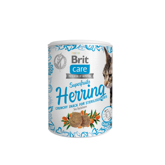 BRIT CARE SUPERFRUITS ΓΑΤΑΣ STERILISED HERRING 100gr