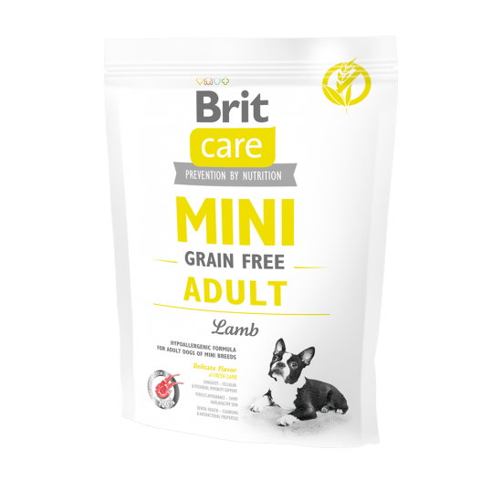 BRIT CARE ΣΚΥΛΟΥ MINI GRAIN FREE ADULT ΑΡΝΙ 400gr