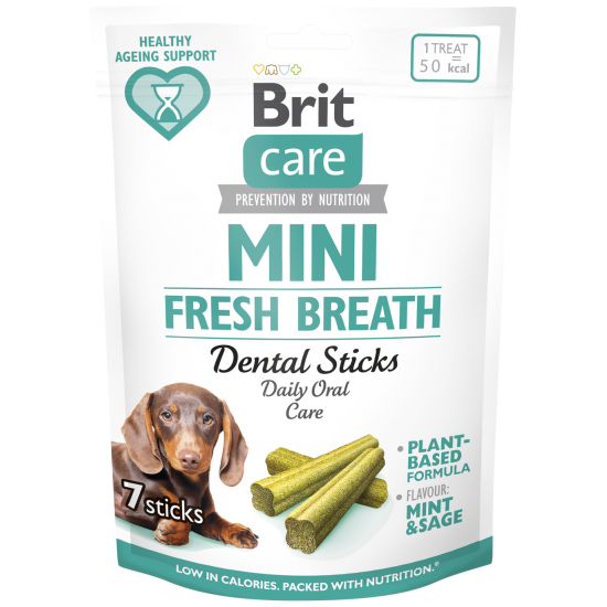 BRIT MINI FUNCTIONAL ΣΚΥΛΟΥ DENTAL STICKS 120gr