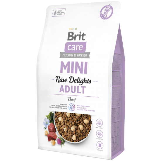 BRIT CARE ΣΚΥΛΟΥ MINI RAW DELIGHTS ΜΟΣΧΑΡΙ 2kg