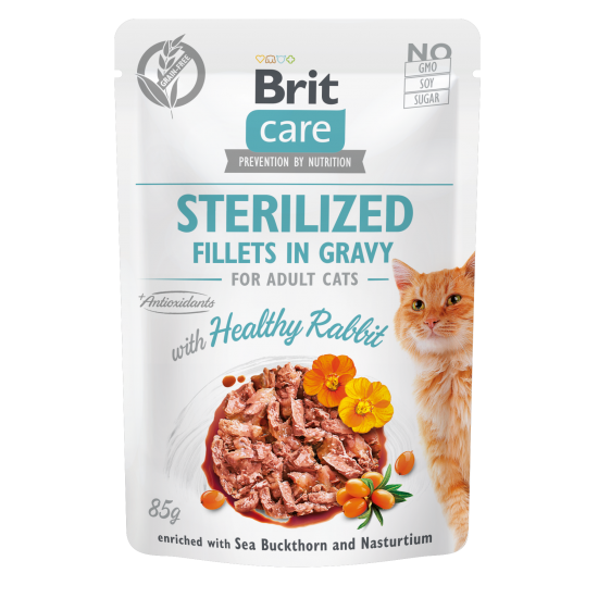 BRIT CARE ΓΑΤΑΣ GRAVY STERILISED ΚΟΥΝΕΛΙ 85gr