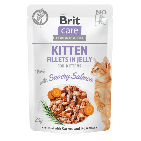 BRIT CARE ΓΑΤΑΣ JELLY KITTEN ΣΟΛΟΜΟΣ 85gr