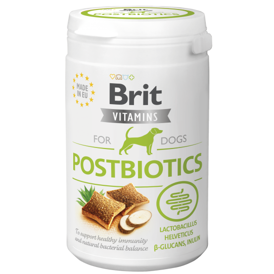 BRIT ΒΙΤΑΜΙΝΕΣ ΣΚΥΛΟΥ POSTBIOTICS 150gr (115tabs)