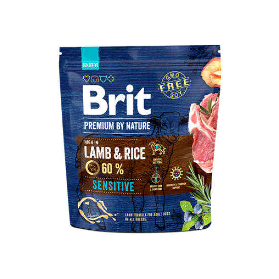 BRIT PREMIUM by nature ΣΚΥΛΟΥ SENSITIVE LAMB AND RICE 1kg