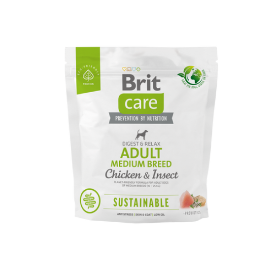 BRIT CARE ΣΚΥΛΟΥ SUSTAINABLE ADULT MEDIUM ΚΟΤΟΠΟΥΛΟ 1kg