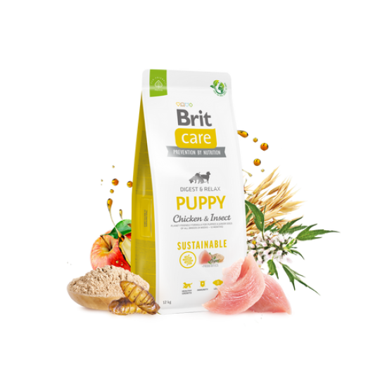 BRIT CARE ΣΚΥΛΟΥ SUSTAINABLE PUPPY ΚΟΤΟΠΟΥΛΟ 12kg