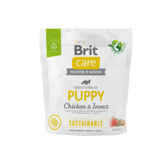 BRIT CARE ΣΚΥΛΟΥ SUSTAINABLE PUPPY ΚΟΤΟΠΟΥΛΟ 1kg