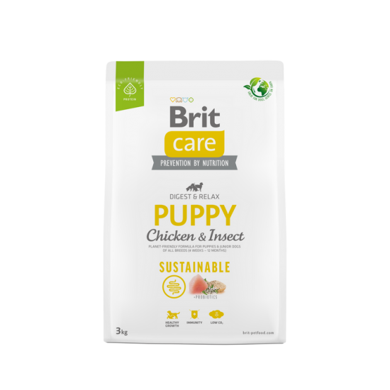 BRIT CARE ΣΚΥΛΟΥ SUSTAINABLE PUPPY ΚΟΤΟΠΟΥΛΟ 3kg