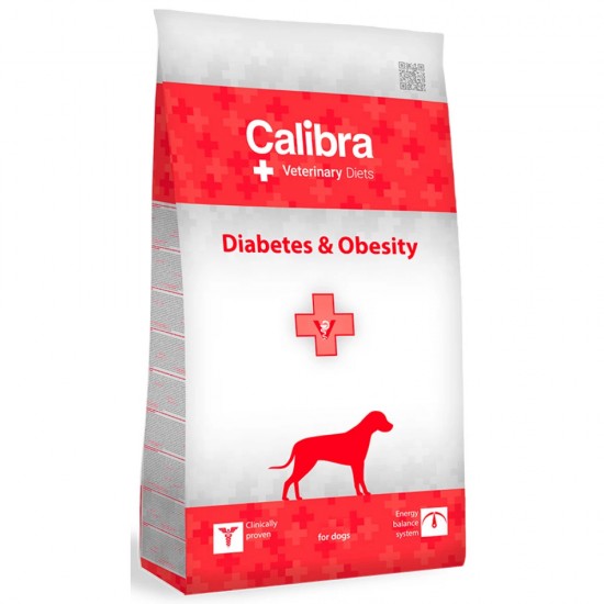 CALIBRA ΚΛΙΝΙΚΗ ΤΡΟΦΗ ΣΚΥΛΟΥ DIABETES & OBESITY 12kg
