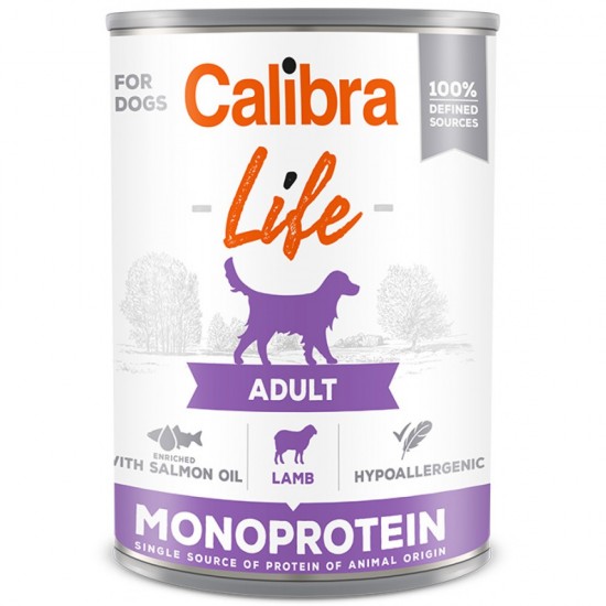 CALIBRA ΚΟΝΣΕΡΒΑ ΣΚΥΛΟΥ ΑΡΝΙ 400gr