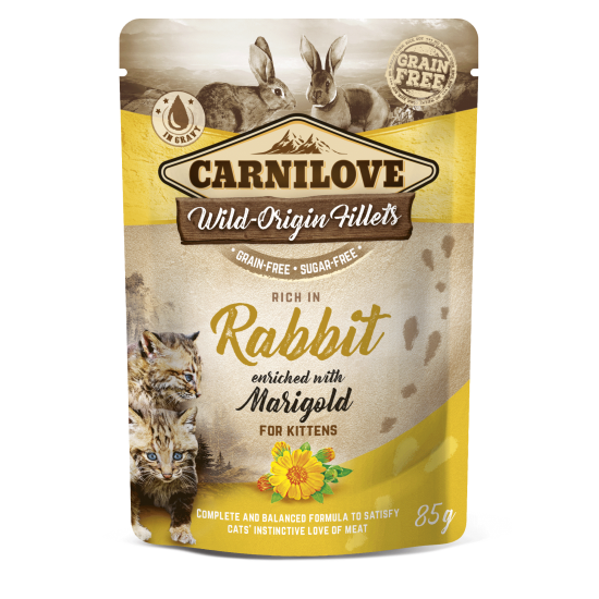 CARNILOVE POUCHES ΚΟΥΝΕΛΙ KITTEN 85γρ.
