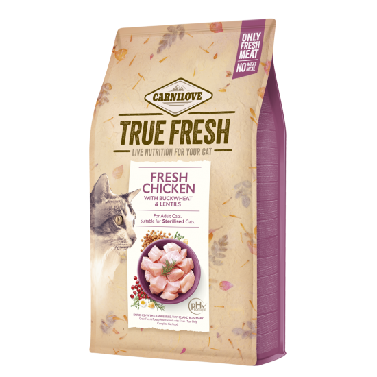CARNILOVE TRUE FRESH ΓΑΤΑΣ ADULT ΚΟΤΟΠΟΥΛΟ 340gr