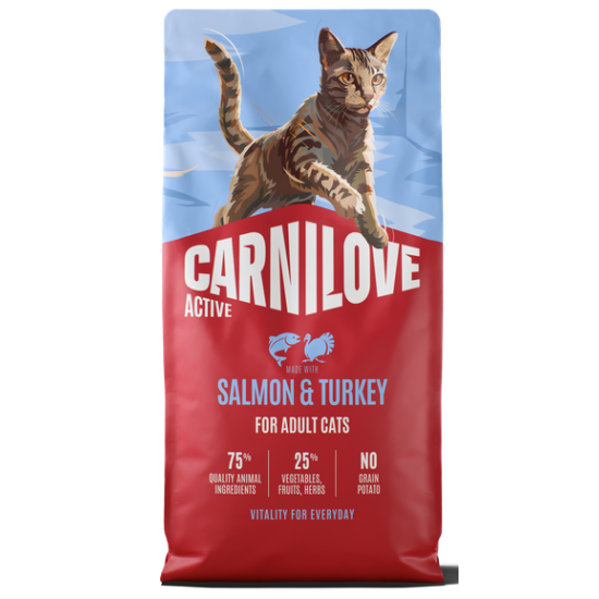CARNILOVE ACTIVE ΓΑΤΑΣ ADULT ΣΟΛΟΜΟΣ ΓΑΛΟΠΟΥΛΑ 6kg