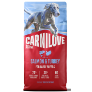 CARNILOVE ACTIVE ΣΚΥΛΟΥ ADULT LARGE ΣΟΛΟΜΟΣ ΓΑΛΟΠΟΥΛΑ 1,5kg