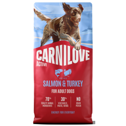 CARNILOVE ACTIVE ΣΚΥΛΟΥ ADULT ΣΟΛΟΜΟΣ ΓΑΛΟΠΟΥΛΑ 1,5kg