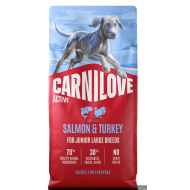 CARNILOVE ACTIVE ΣΚΥΛΟΥ JUNIOR LARGE ΣΟΛΟΜΟΣ ΓΑΛΟΠΟΥΛΑ 4kg