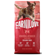 CARNILOVE ACTIVE ΣΚΥΛΟΥ ADULT ΕΛΑΦΙ ΤΑΡΑΝΔΟΣ ΑΓΡΙΟΧΟΙΡΟΣ 1,5kg